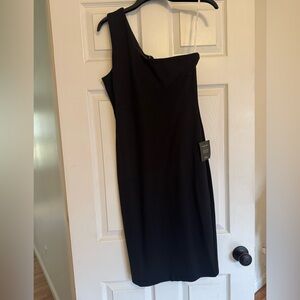 Lulu's Chic Black One-Shoulder Dress